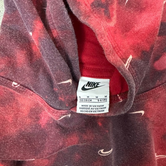 Nike Red and Black Swirl Hoodie - Picture 2 of 4